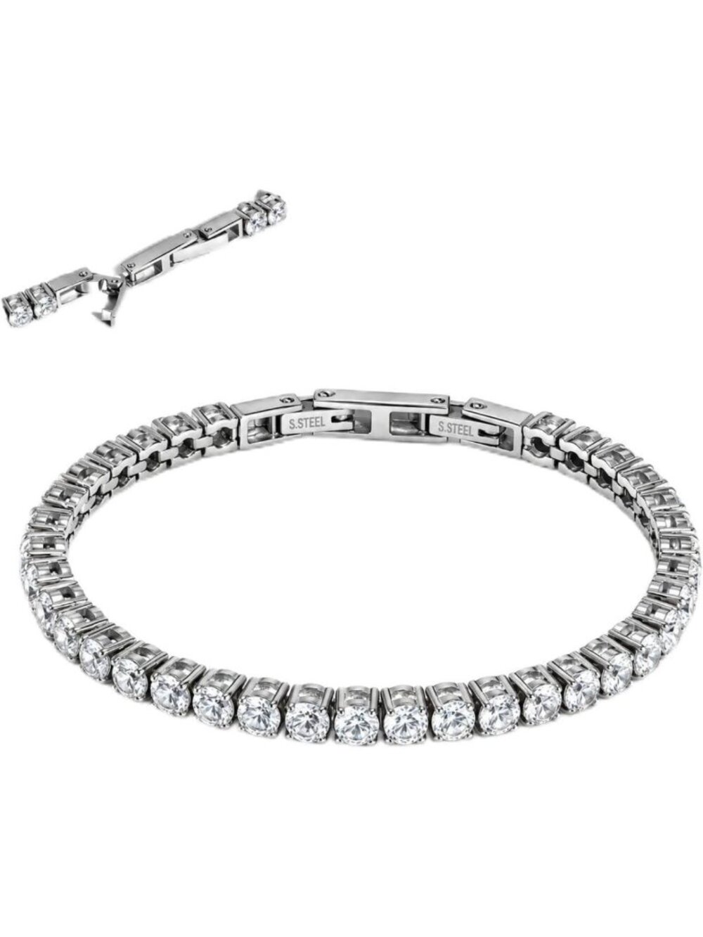 Adjustable Sparkle Tennis Bracelet for Women | Cubic Zirconia Gift Jewelry